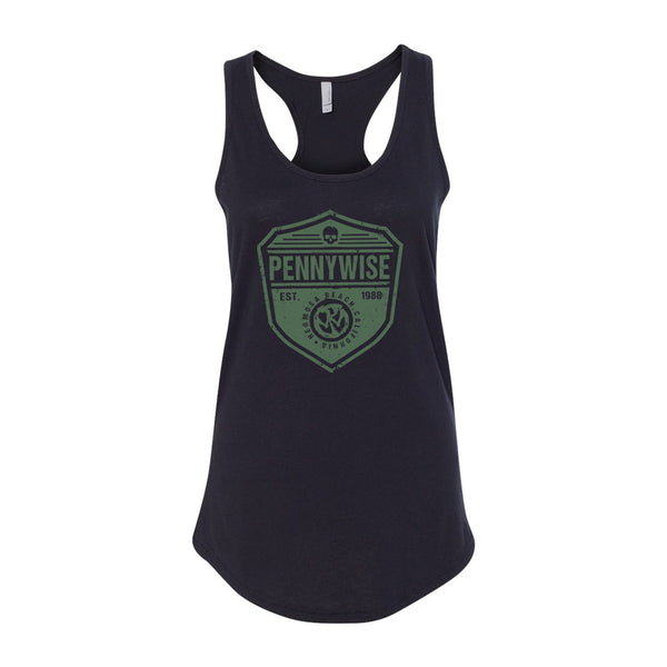 Pennywise - Badge Womens Racerback Tank (Navy)