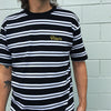 Polaris - Embroidered Logo Striped T-Shirt (White/Black)