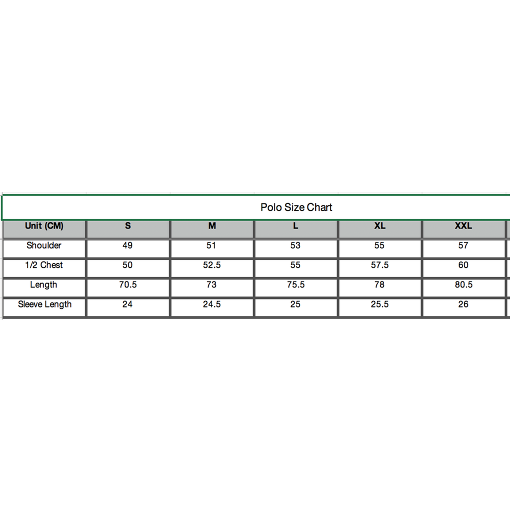 Rancid - D Skull Embroidered Polo (Black) size Chart