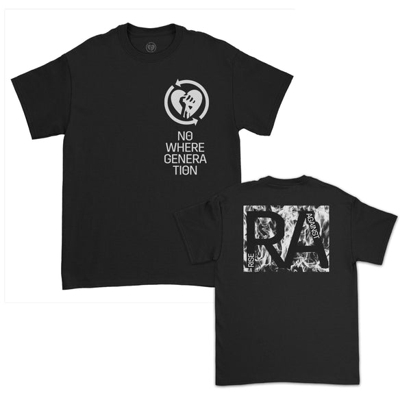 Rise Against - Nowhere Generation Flame Tshirt (Black)