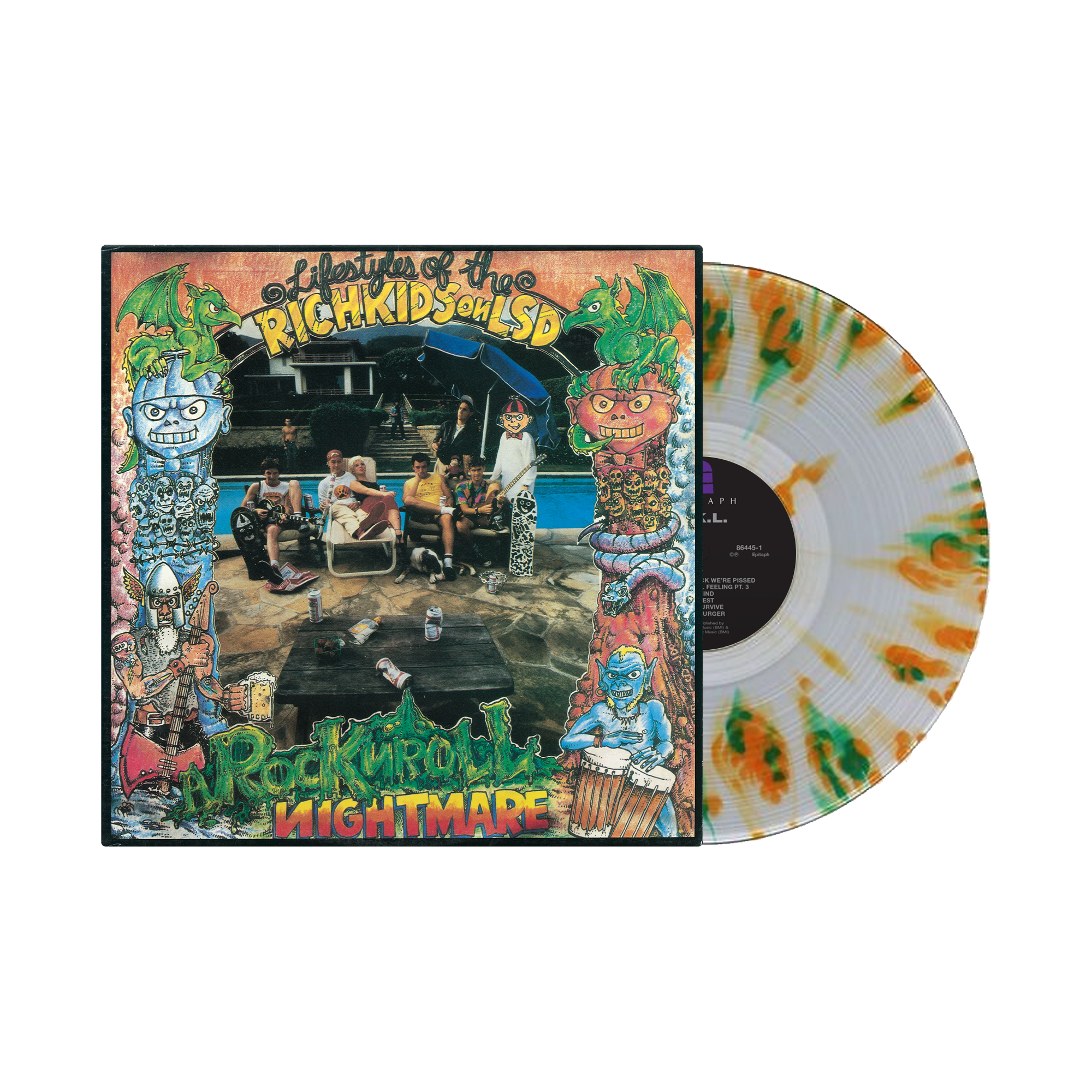 RKL - Rock N Roll Nightmare LP (Clear w/Green & Orange Splatter Vinyl)