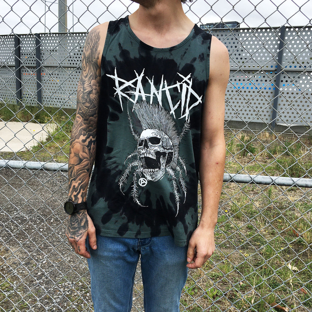 Rancid - Spider Tank Top (Bleach Dye)