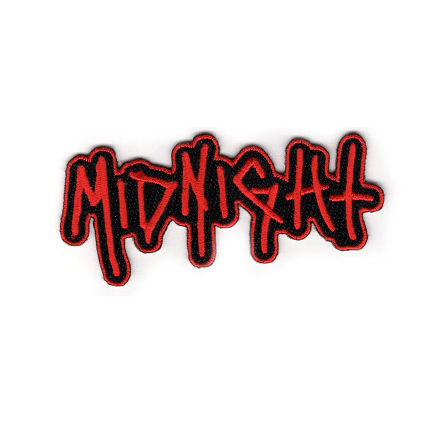Midnight - Logo Die Cut Patch (Red)