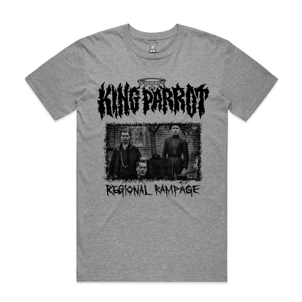 King Parrot - Regional Rampage T-Shirt (Grey Marle)