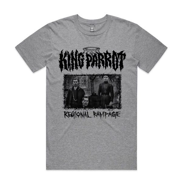 King Parrot - Regional Rampage T-Shirt (Grey Marle)