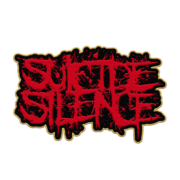 Suicide Silence - RYMD Die Cut Logo Patch (Gold Border)