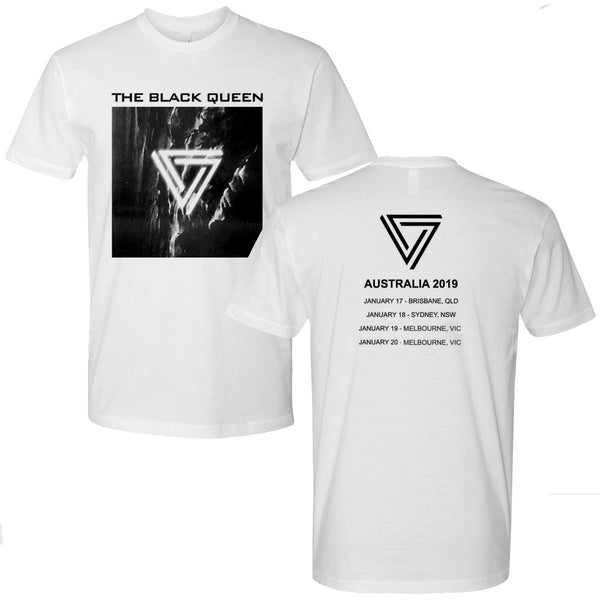 The Black Queen - 2019 Australian Tour T-shirt (White)