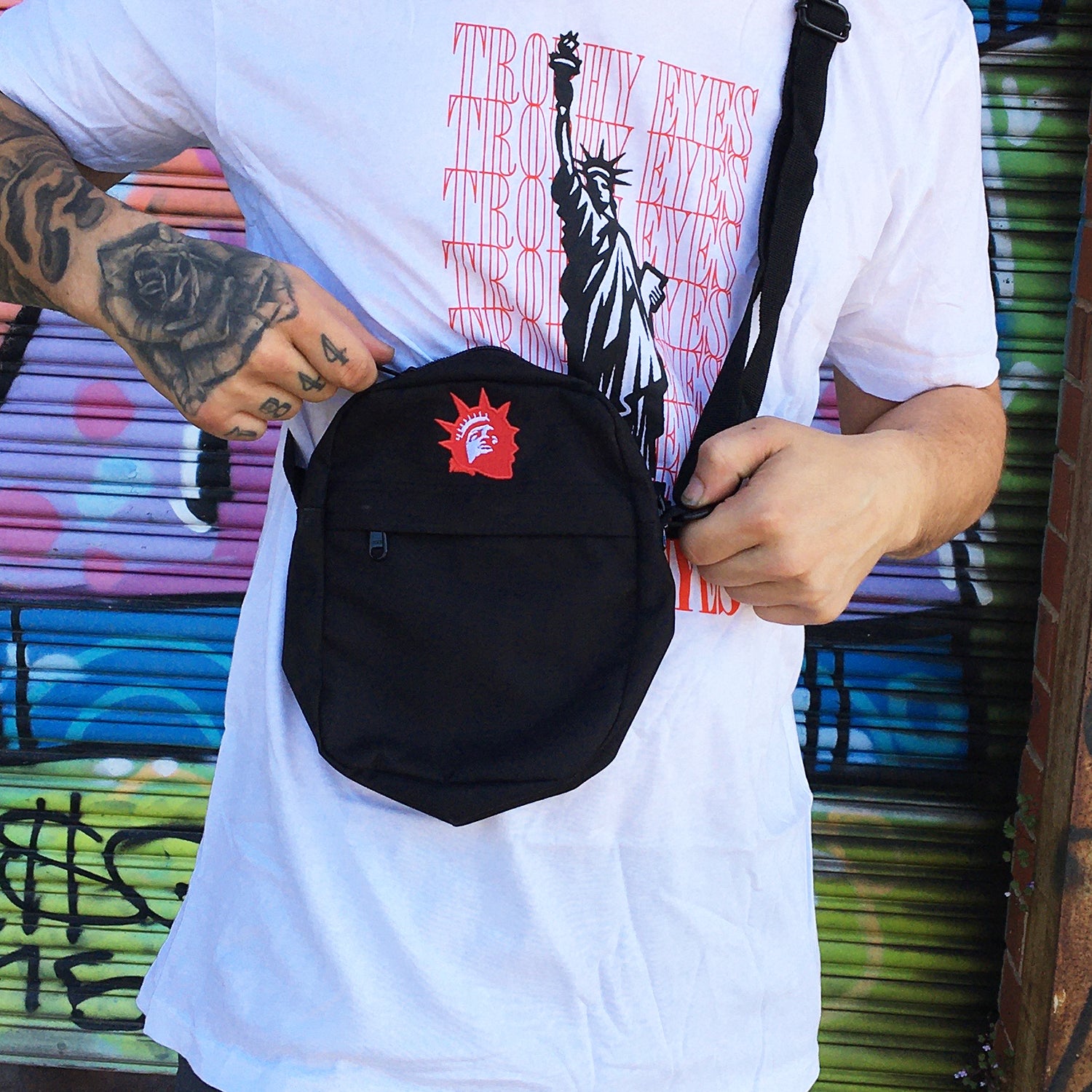 Trophy Eyes - Liberty Red Logo Shoulder Bag