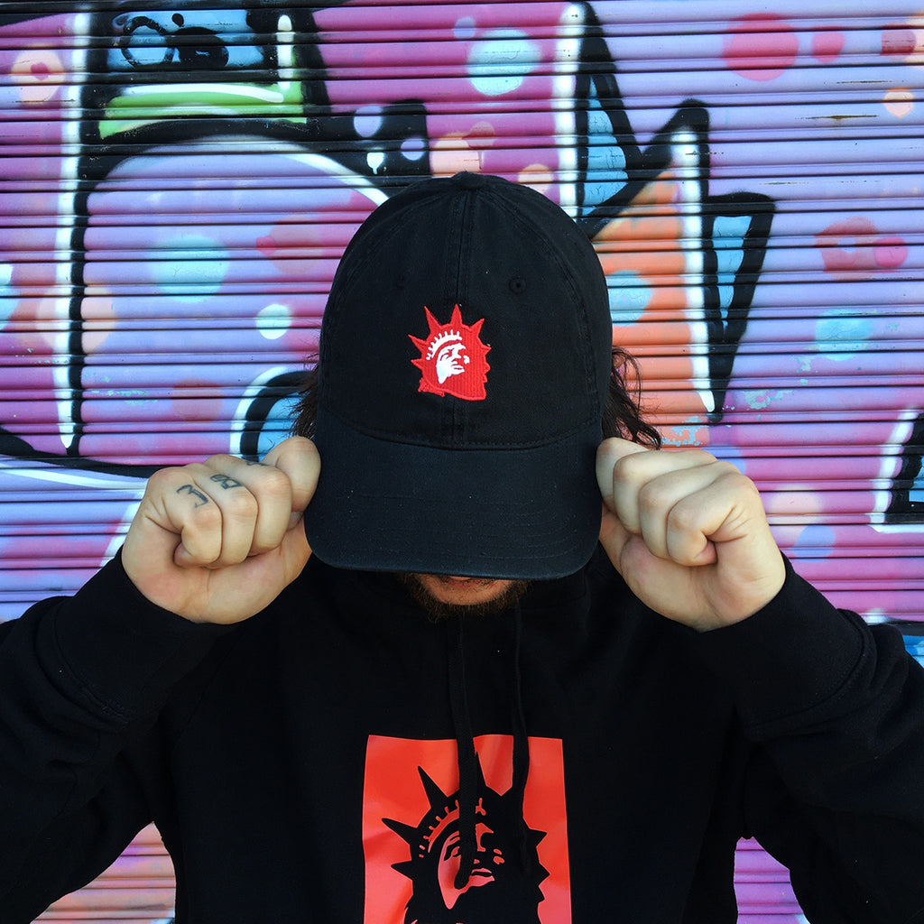 Trophy Eyes - Liberty Red Logo Dad Hat (Black)