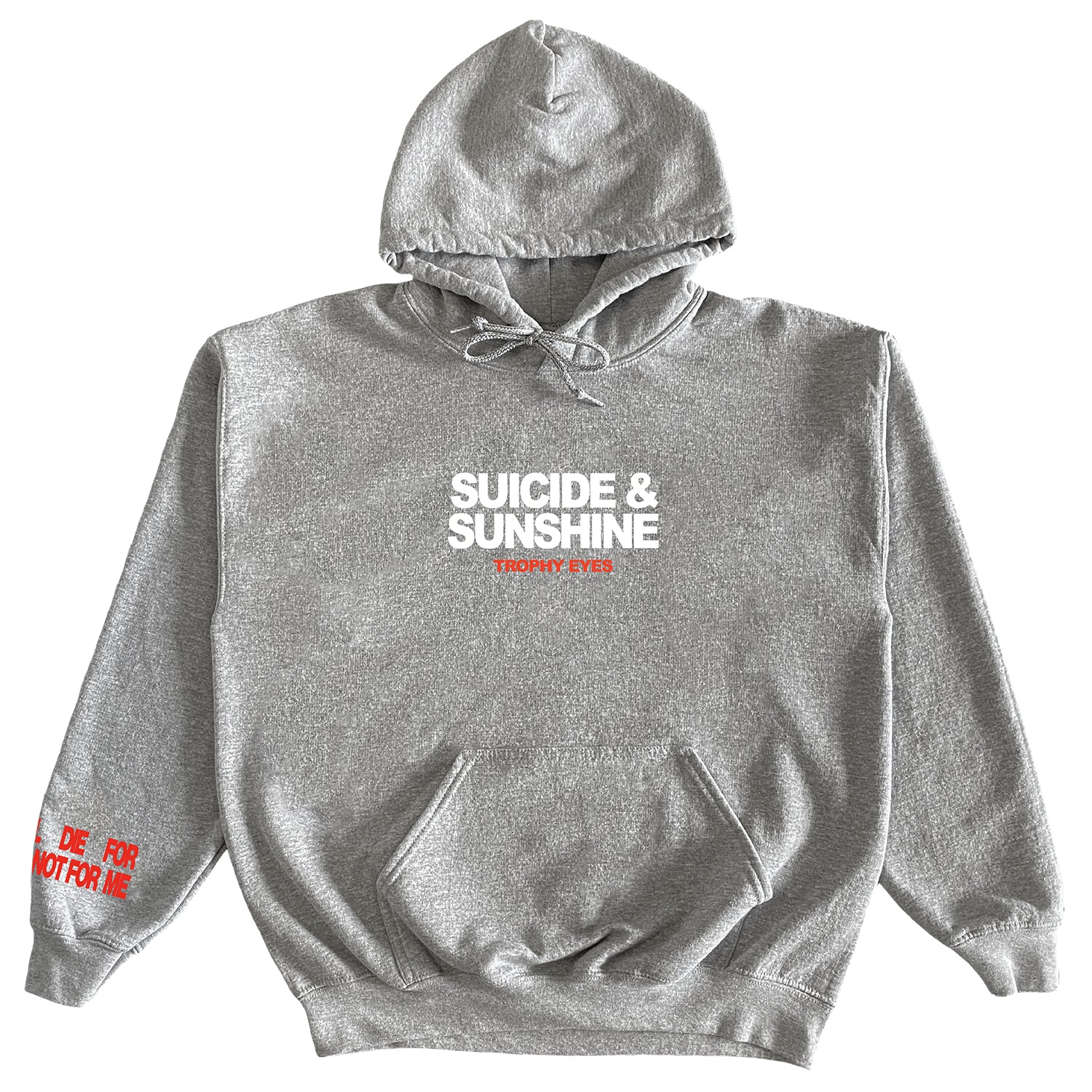 Trophy Eyes - Text Logo Hoodie (Grey Marle)