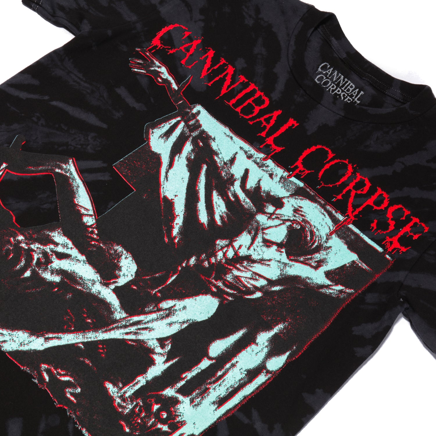 Cannibal Corpse - Tomb Of The Mutilated T-Shirt (Black/Grey Dye)