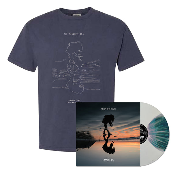 The Wonder Years - The Hum Goes On Forever LP (Blue Butterfly Variant) + T-Shirt Bundle