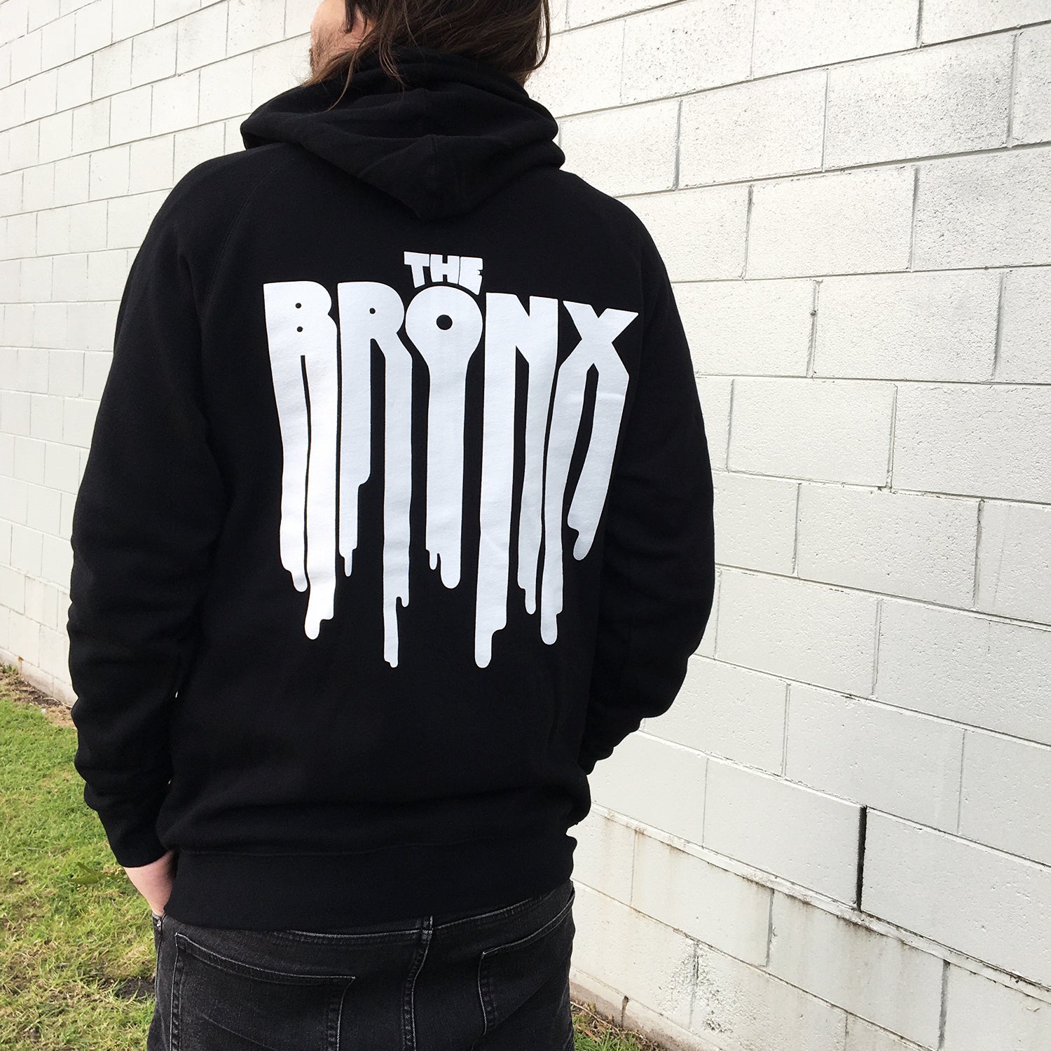 The Bronx - Drip Logo Zip Up Hoodie (Black)