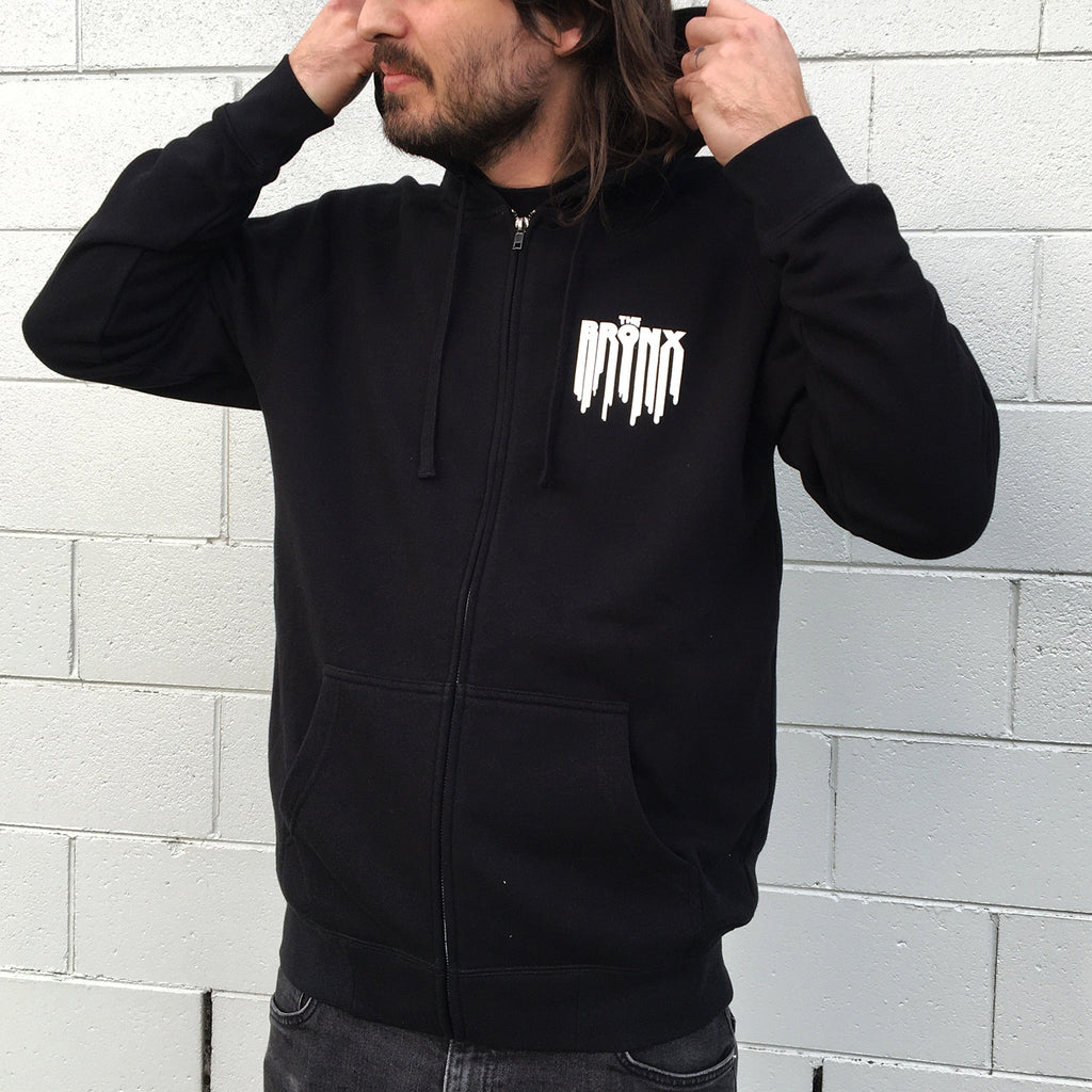 The Bronx - Drip Logo Zip Up Hoodie (Black)