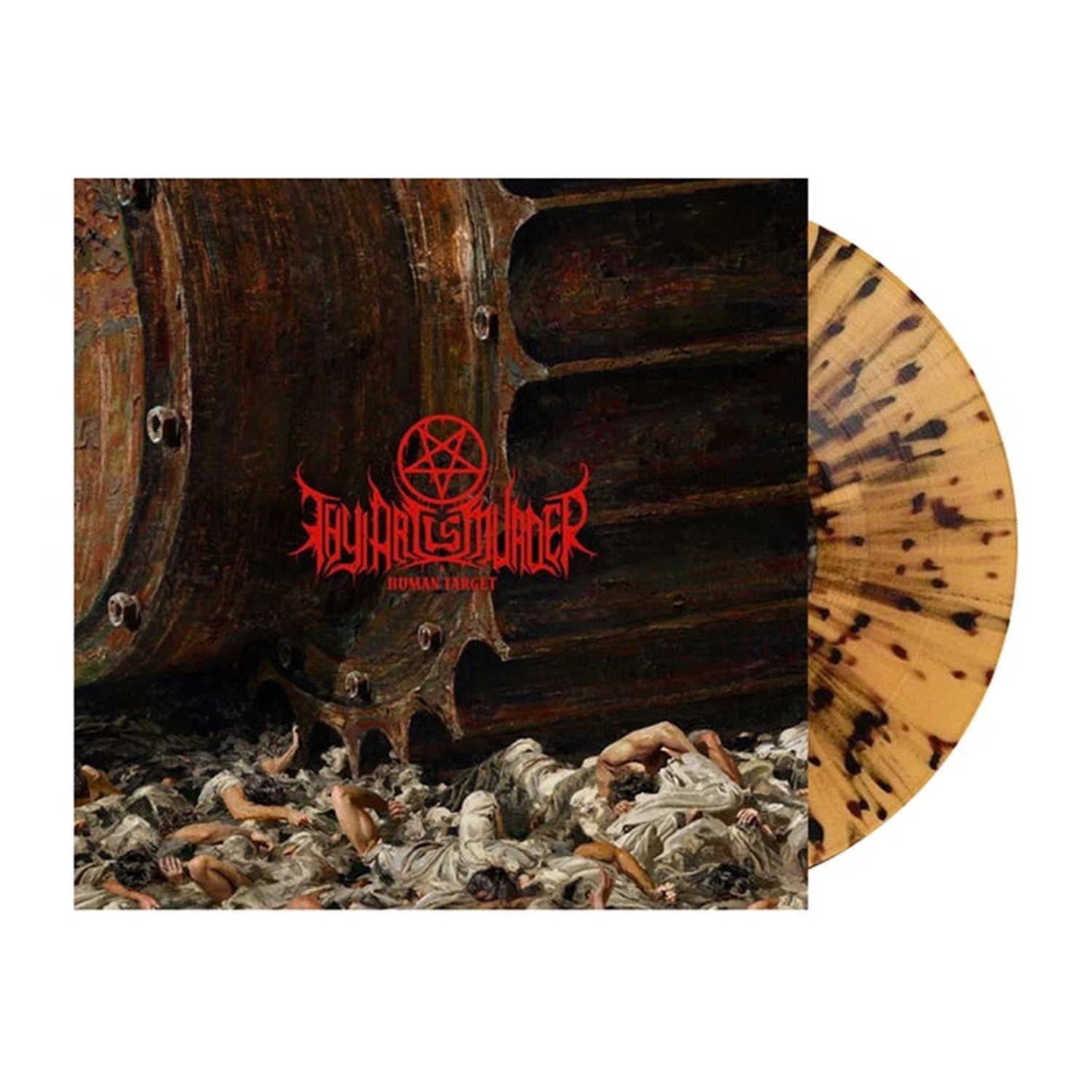 Thy Art is Murder - Human Target LP (Beer w/ Black Splatter Vinyl)