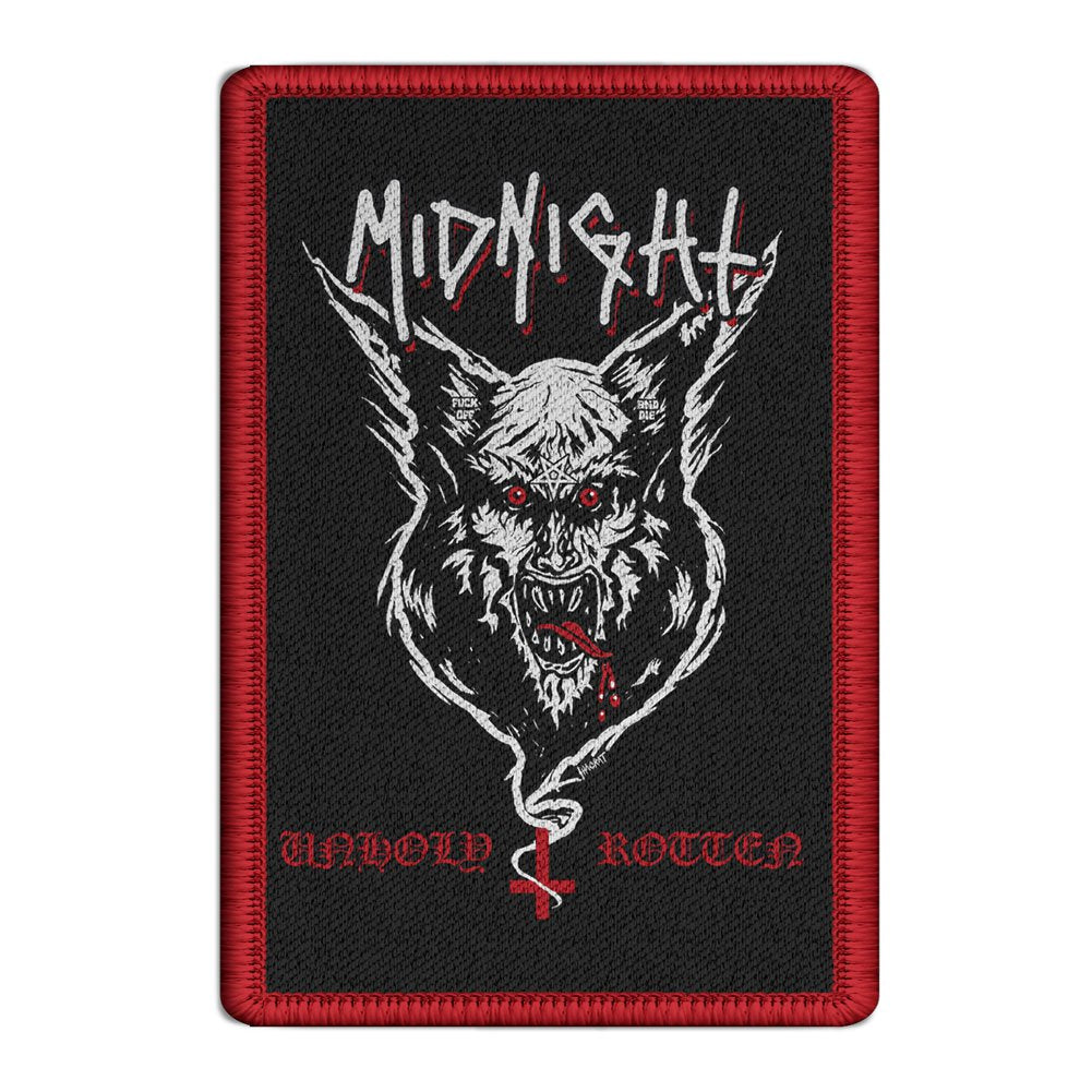 Midnight - Unholy Rotten Embroidered Patch (Red)