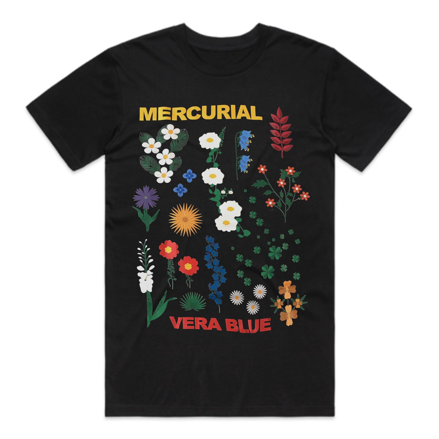 Vera Blue - Mercurial Flowers T-shirt (Black)