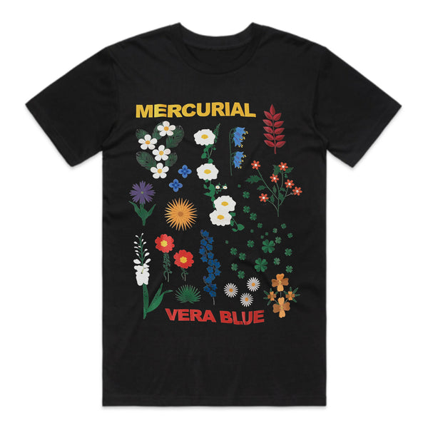 Vera Blue - Mercurial Flowers T-shirt (Black)