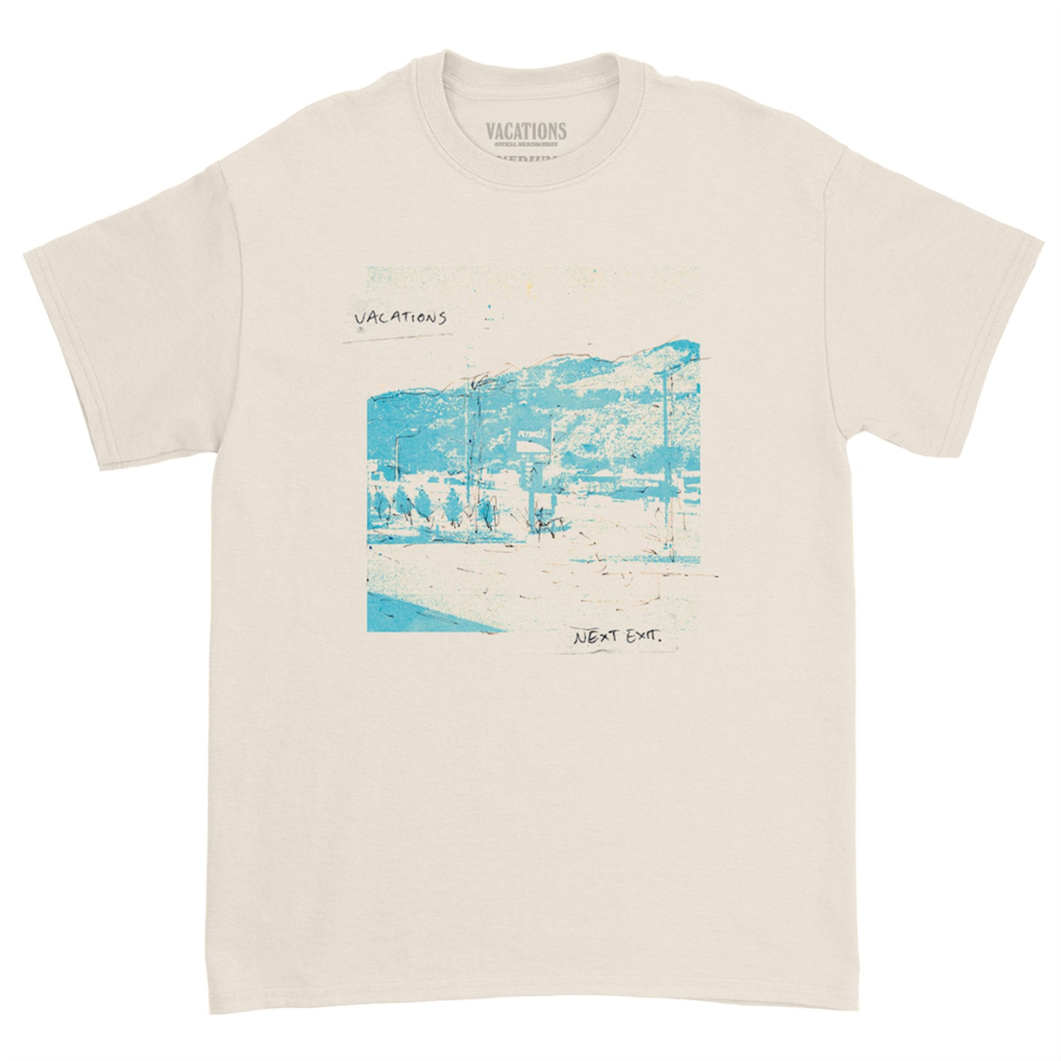 Vacations - Next Exit Tee (Natural)