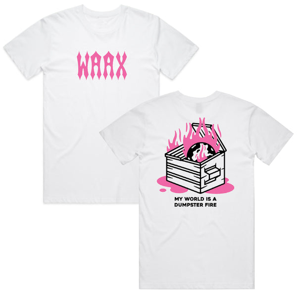 WAAX - Dumpster Fire T-Shirt (White)