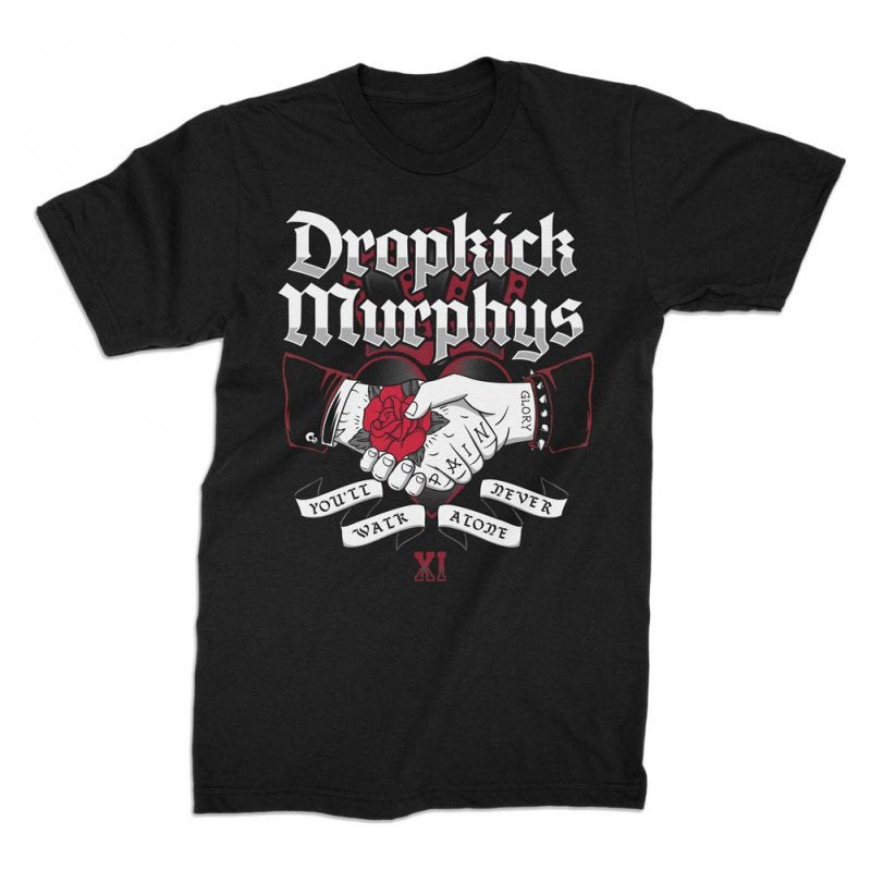 Dropkick Murphys - Walk Alone Handshake Tee (Black)