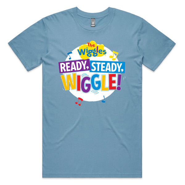 The Wiggles - Ready, Steady, Wiggle! Adult T-Shirt (Blue)