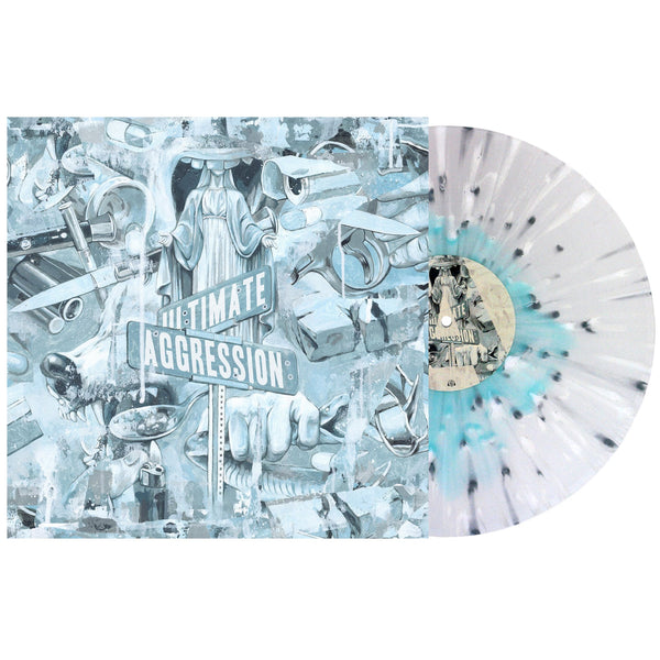 Year of the Knife - Ultimate Aggression LP (Electric Blue in Milky Clear with White & Silver Splatter Vinyl)