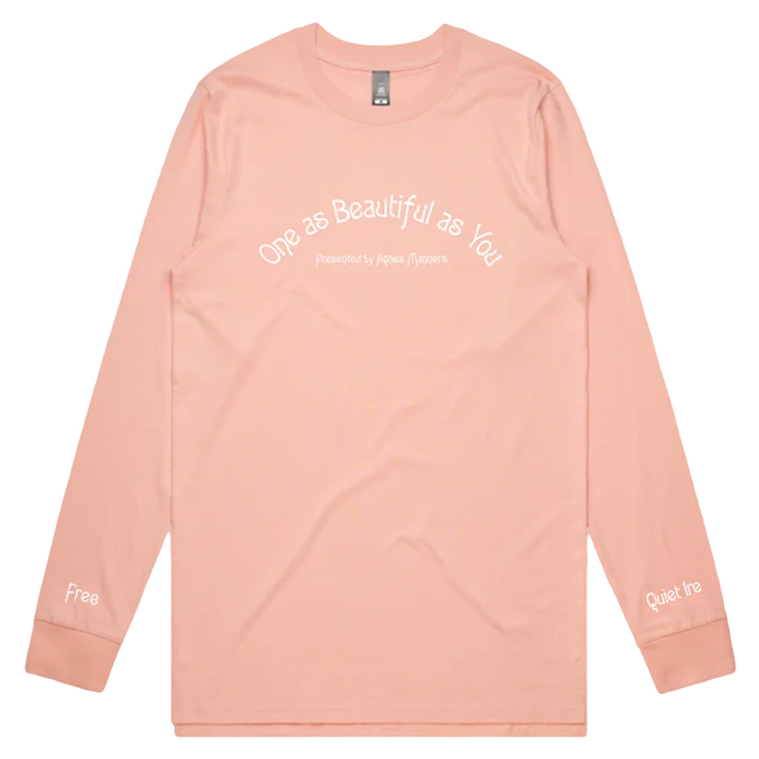 Agnes Manners - One As Beautiful As You Longsleeve (Pale Pink)