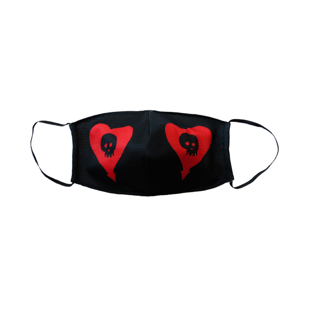 Alkaline Trio Heartskull Mask (Black)
