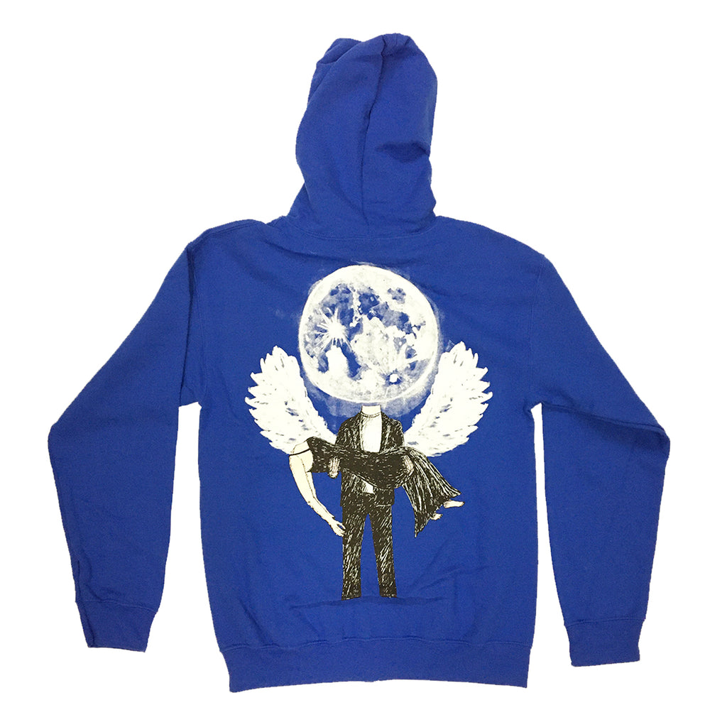 Balance And Composure - Moon Zip Up Hoodie (Blue)