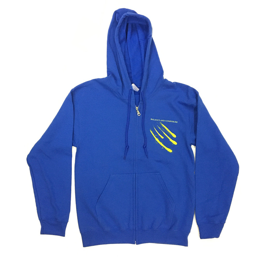 Balance And Composure - Moon Zip Up Hoodie (Blue)