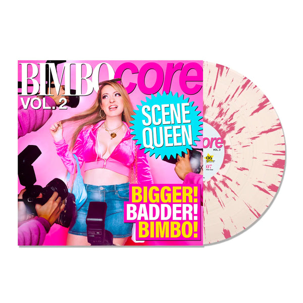 Scene Queen - BIMBOCORE Vol.2 LP (Clear w/ Hot Pink Splatter)