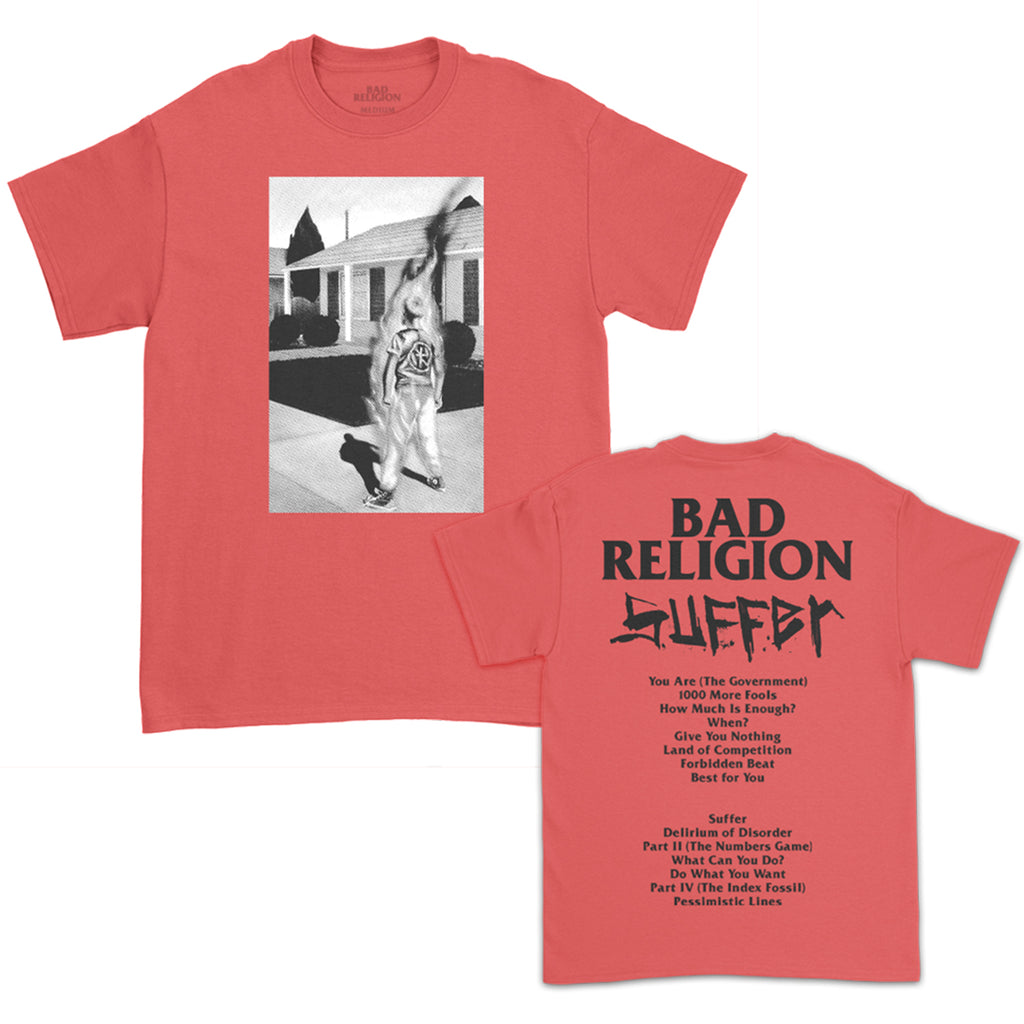 Bad Religion - Suffer Tracklist Tee (Red)