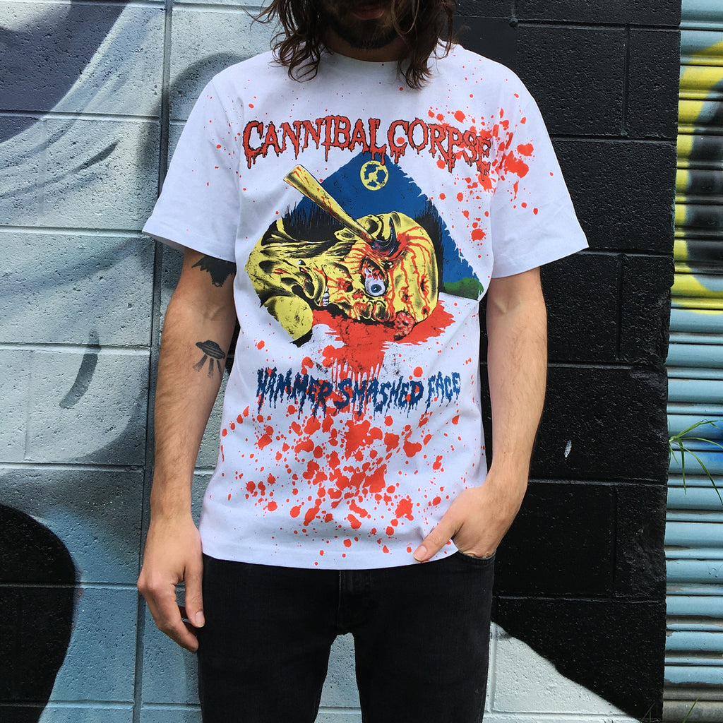 Cannibal Corpse - Hammer Smashed Face T-Shirt (Blood Dye)