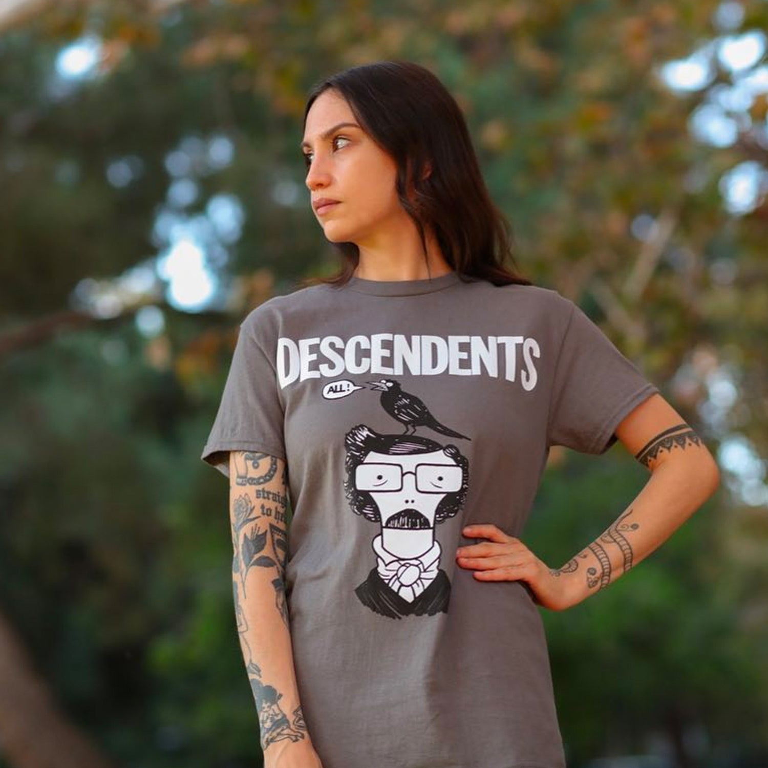 Descendents - Quoth the Milo Glow in the Dark Tee (Charcoal)