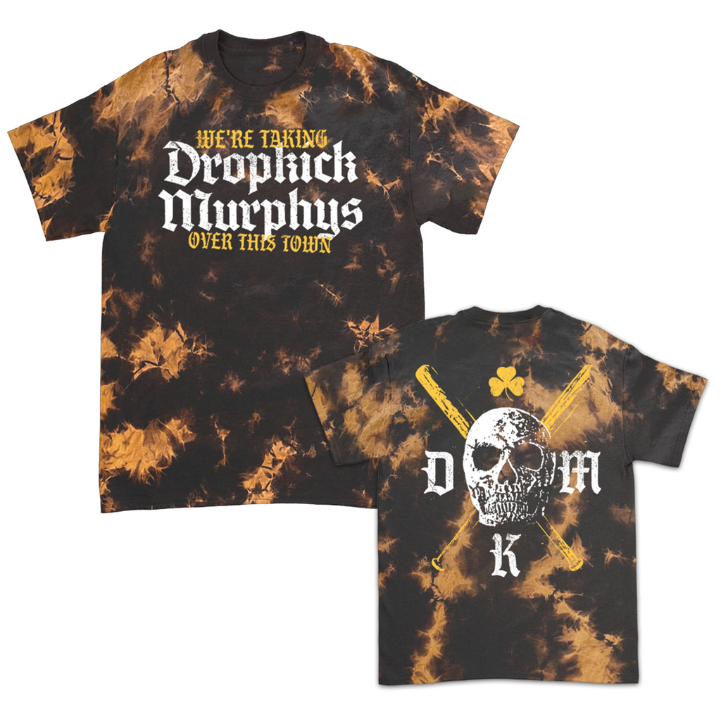 Dropkick Murphys - Bats! Dyed T-Shirt (Bleach Dye)