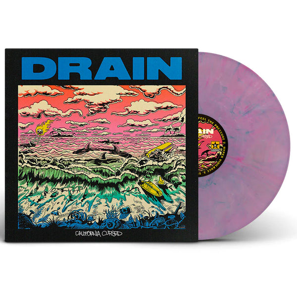 Drain - California Cursed LP (Pink w/ Green Marble Vinyl)