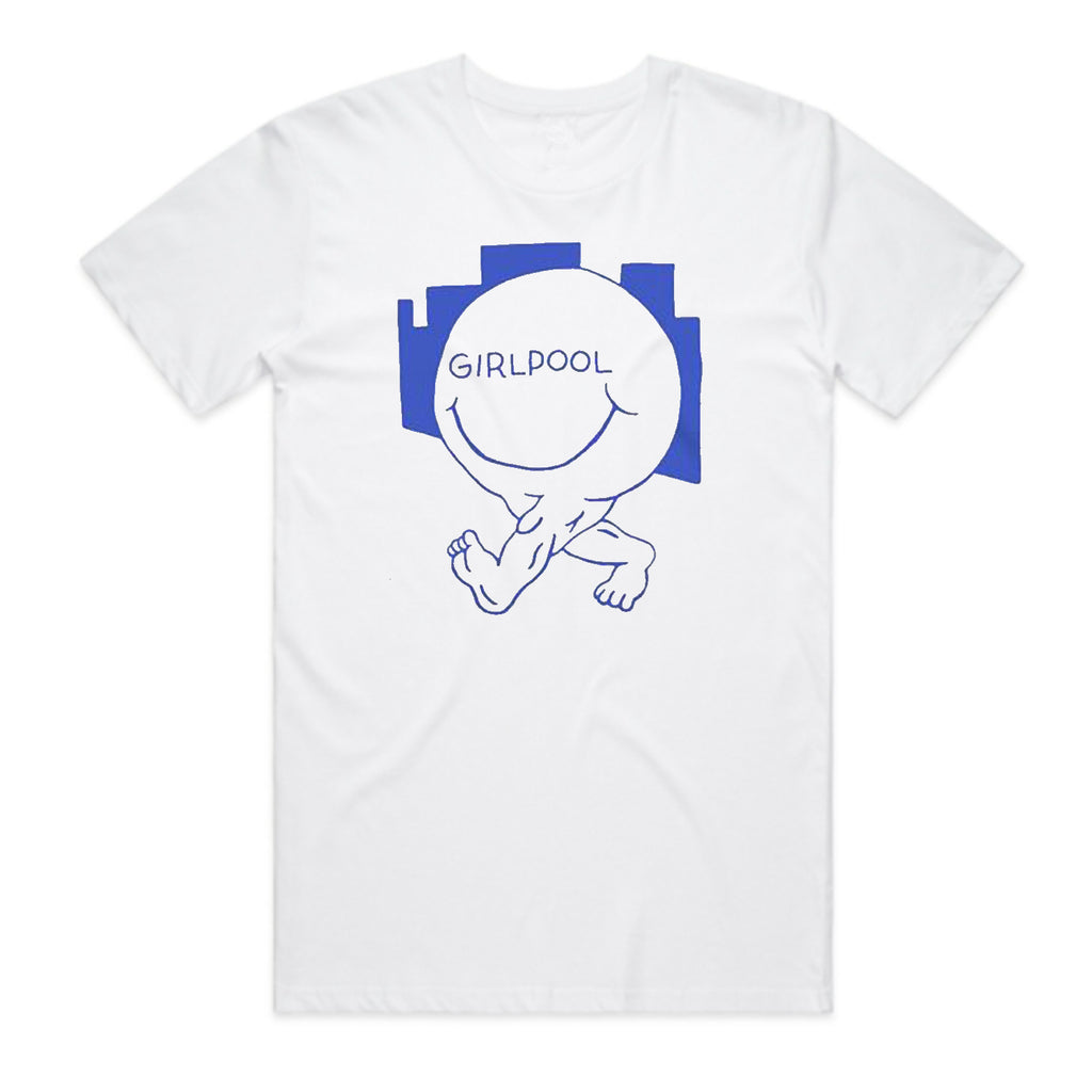 Girlpool – Happy Face T-shirt (White)