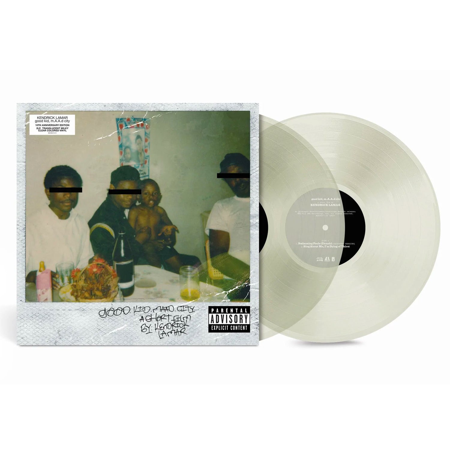 Kendrick Lamar - Good Kid, M.A.A.D City 2LP (10th Anniv. Edition - Translucent Milky Clear Vinyl)
