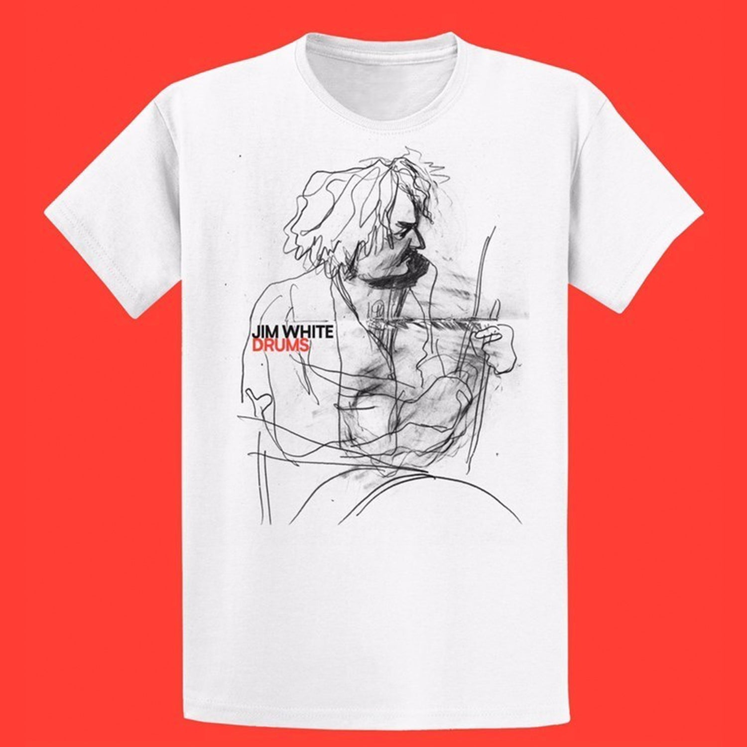 Jim White - Sketch T-Shirt (White)