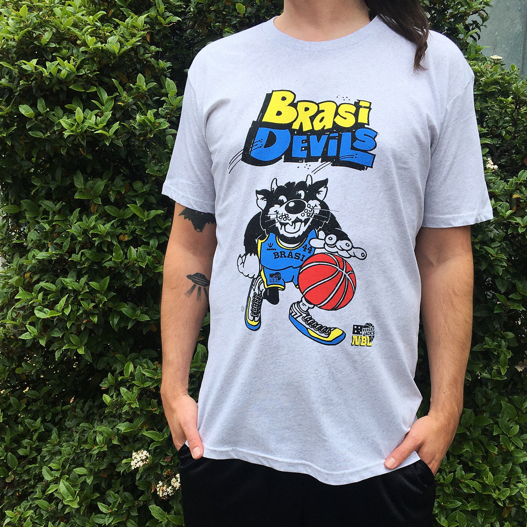 Luca Brasi - Slam Dunk Devil Tee (White Marle)