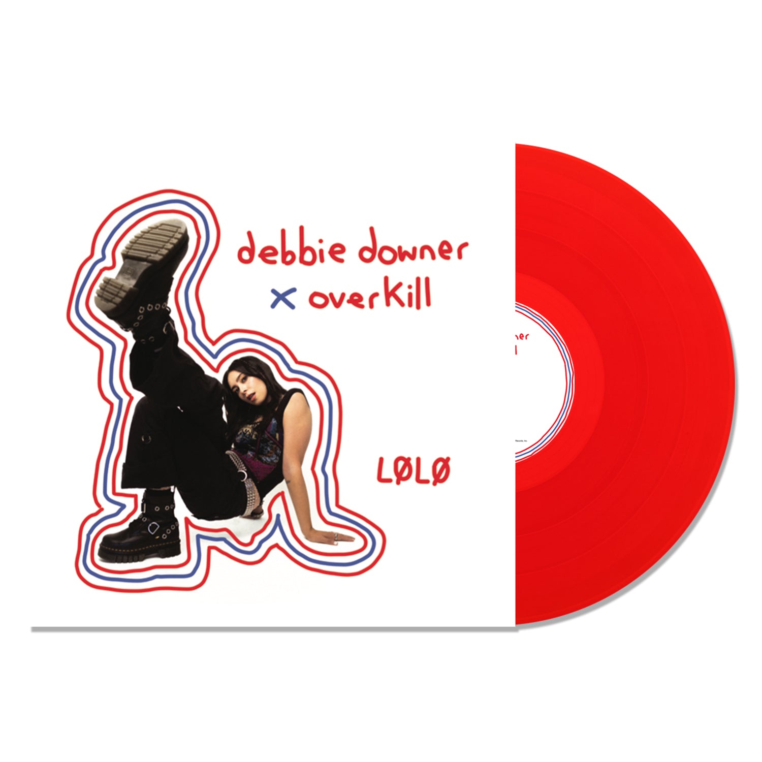 LØLØ - debbie downer / overkill LP (Transparent Red Vinyl)