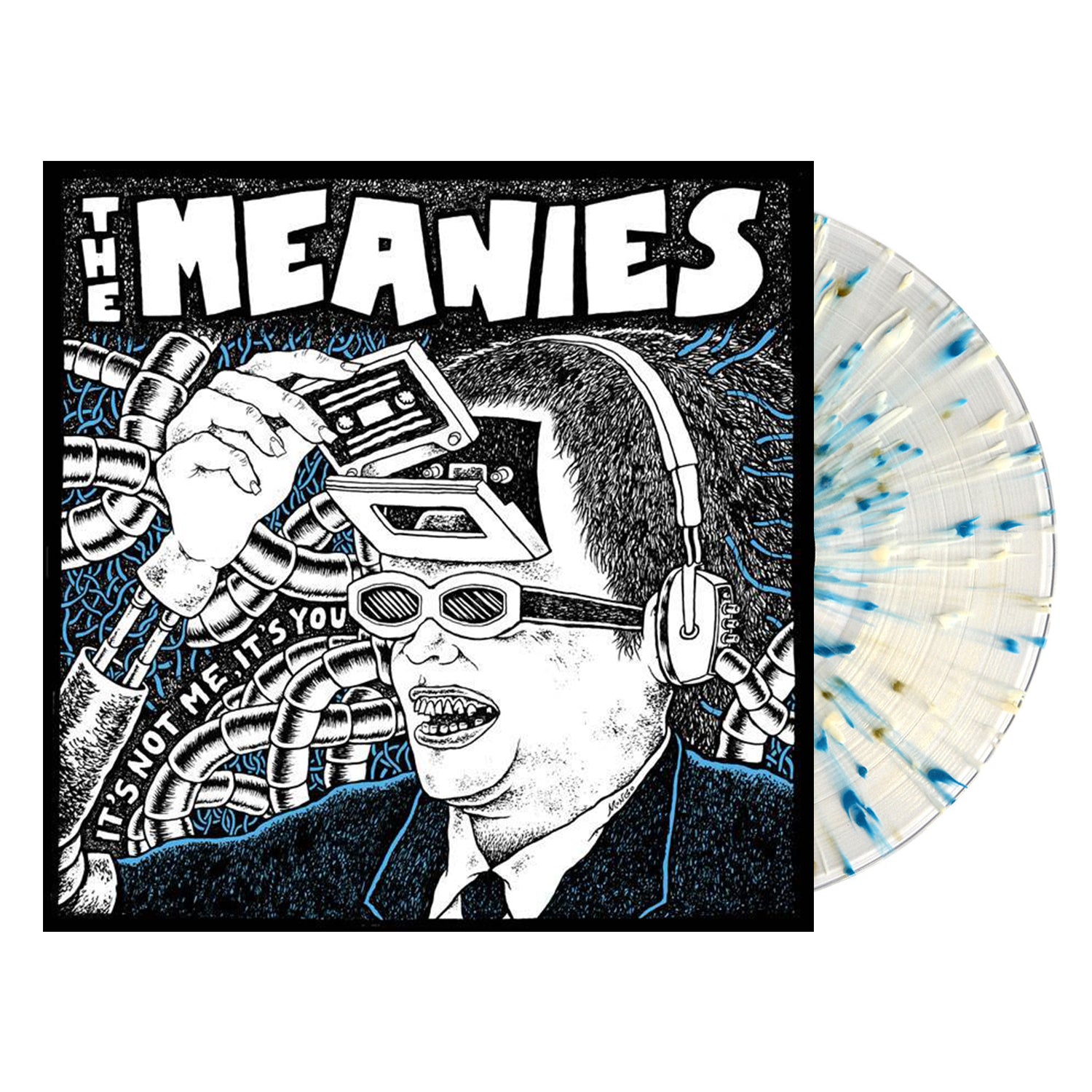 The Meanies - It's Not Me, It's You LP (Clear with Blue/White Splatter)