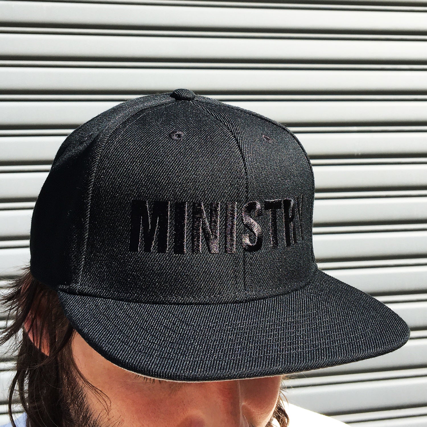 Ministry - Bold Logo Snap Back Hat (Black)