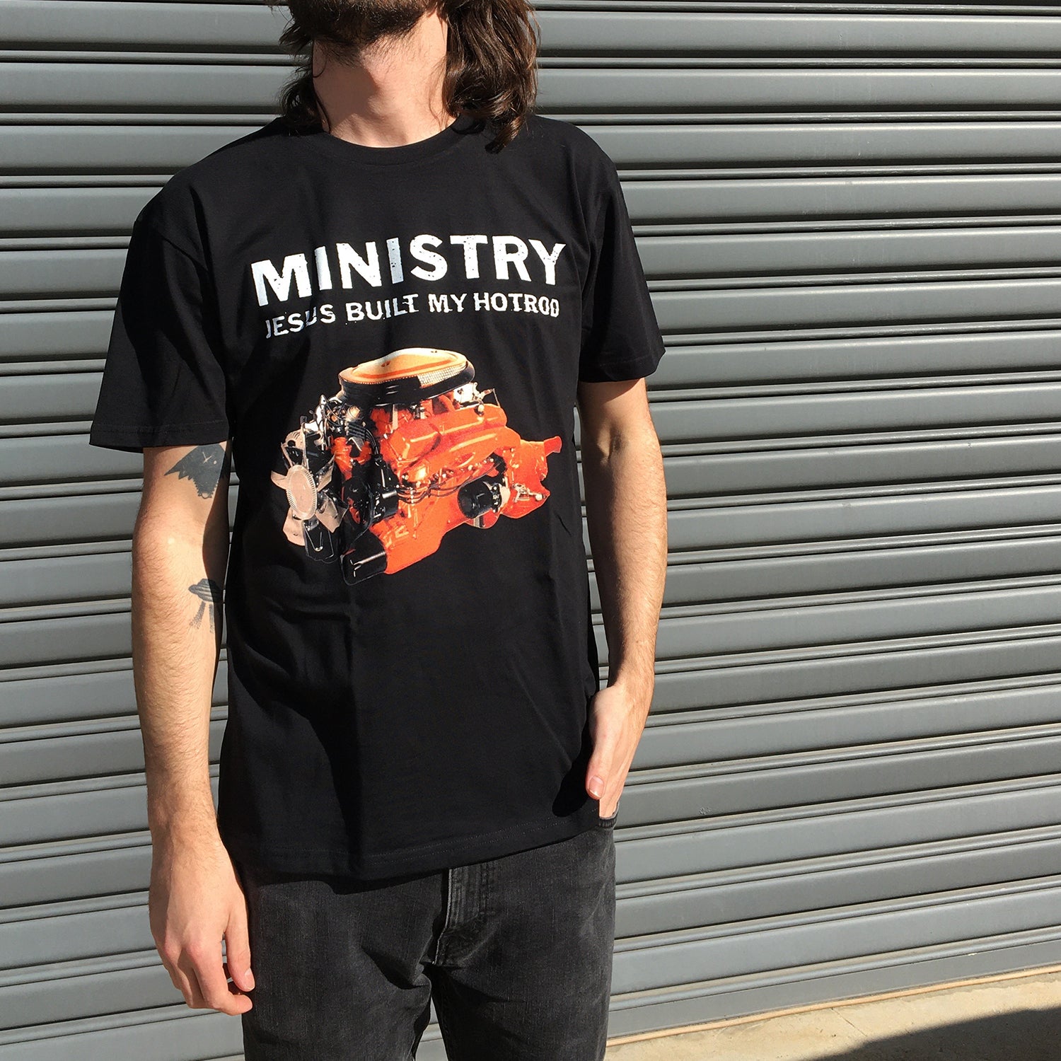 MINISTRY JESUS BUILT MY HOTROD Tシャツ Lサイズ ジーザス ビルト マイ ホットロッド T シャツ (ブラック) – Artist First