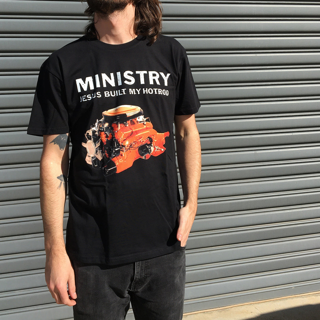 Ministry - Jesus Built My Hotrod T-Shirt (Black)