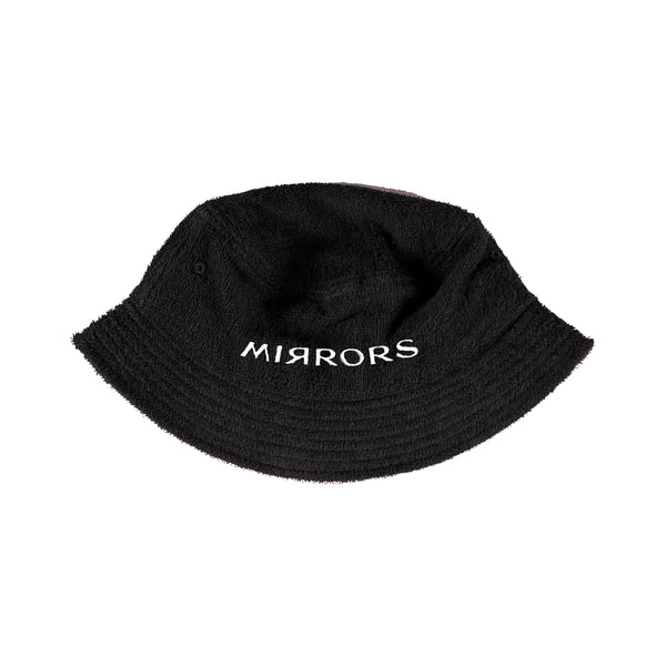 Mirrors - Embroidered Logo Terry Bucket Hat (Black)