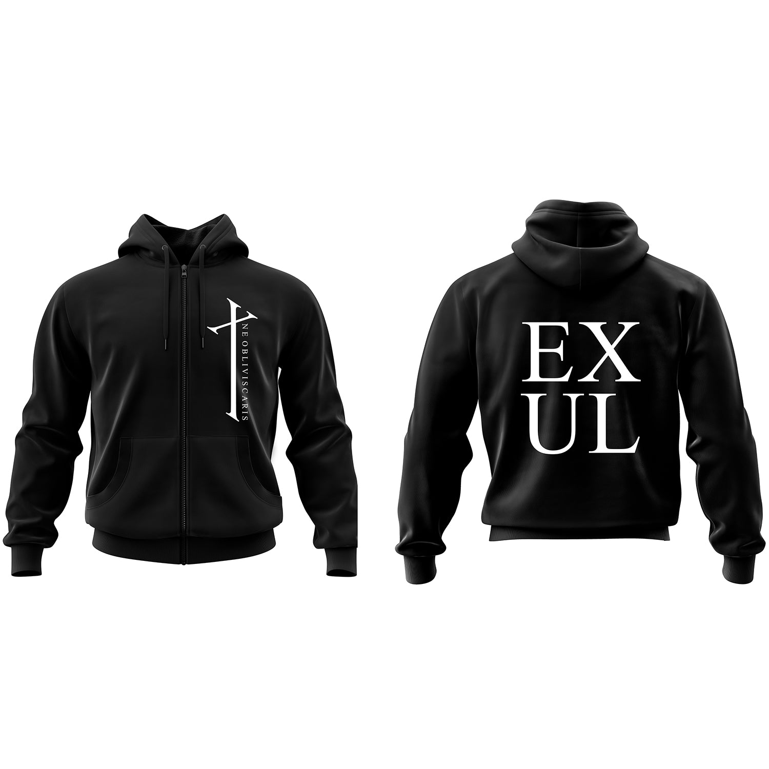 Ne Obliviscaris - Exul Zip Hoodie (Black)