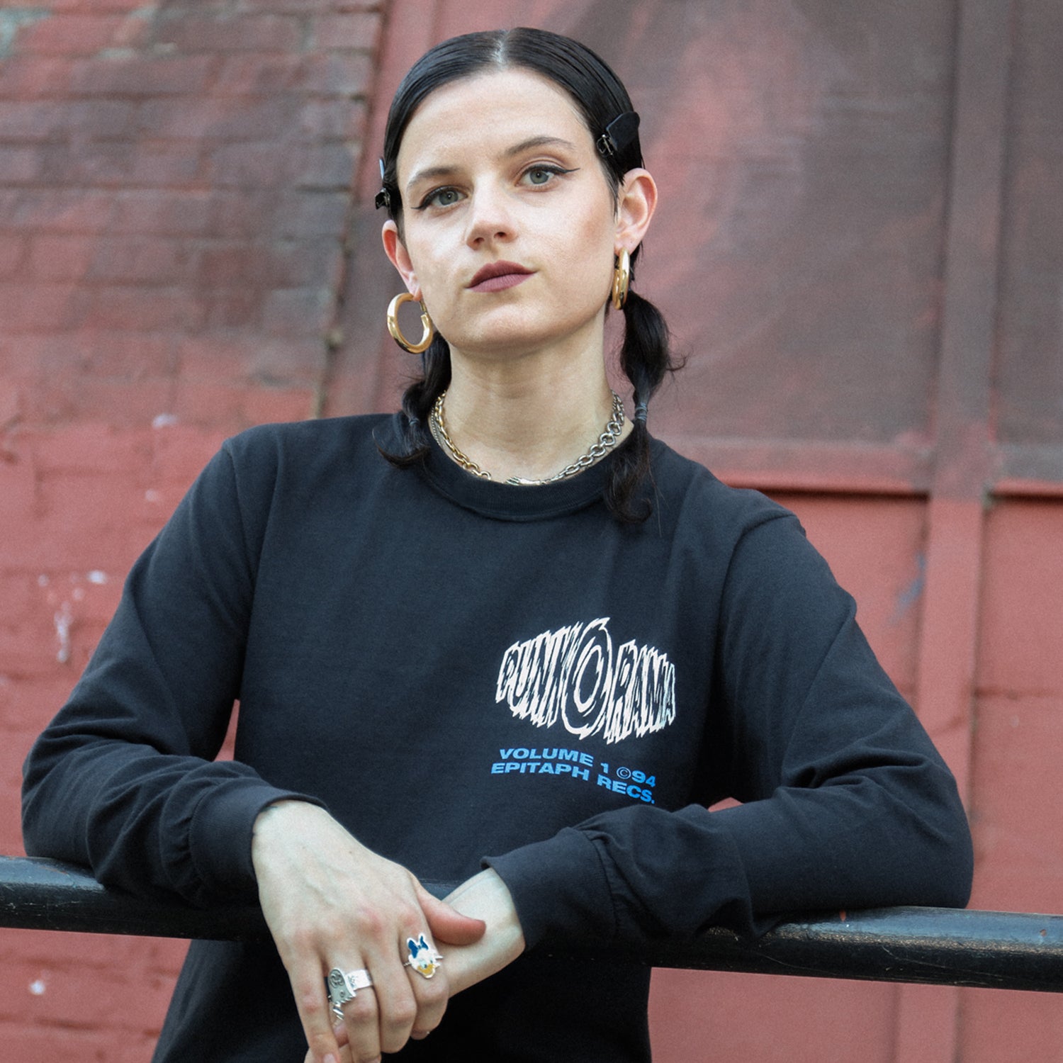 Punk O Rama - Punk O Rama Vol. 1 Band List Longsleeve (Black)