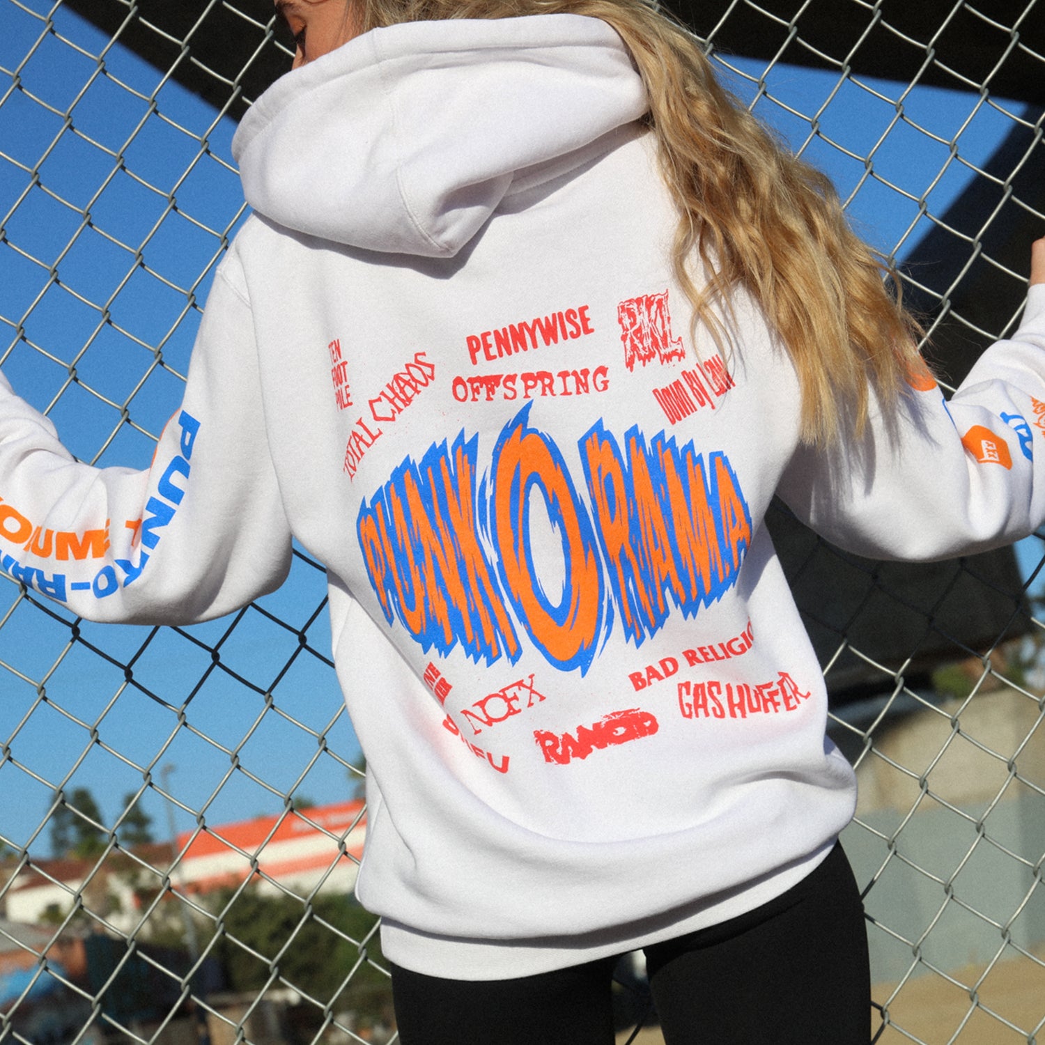 Punk O Rama - Punk O Rama Logo Pullover Hood (White)